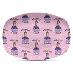 Custom Princess Plastic Platter - Microwave & Oven Safe Composite Polymer (Personalized)
