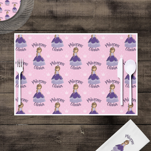Custom Princess Disposable Paper Placemat - In Context