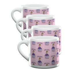 Custom Princess Double Shot Espresso Cups - Set of 4 (Personalized)