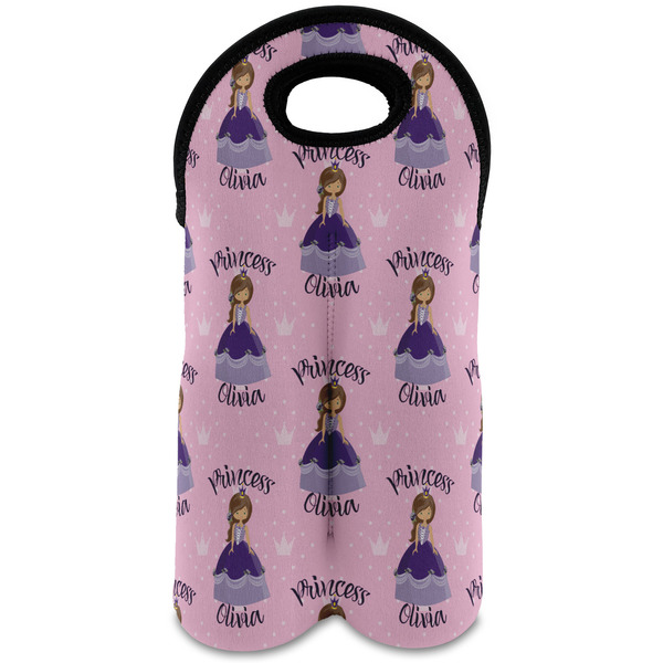 Custom Custom Princess Wine Tote Bag (2 Bottles) (Personalized)