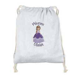 Custom Princess Drawstring Backpack - Sweatshirt Fleece - Double Sided (Personalized)