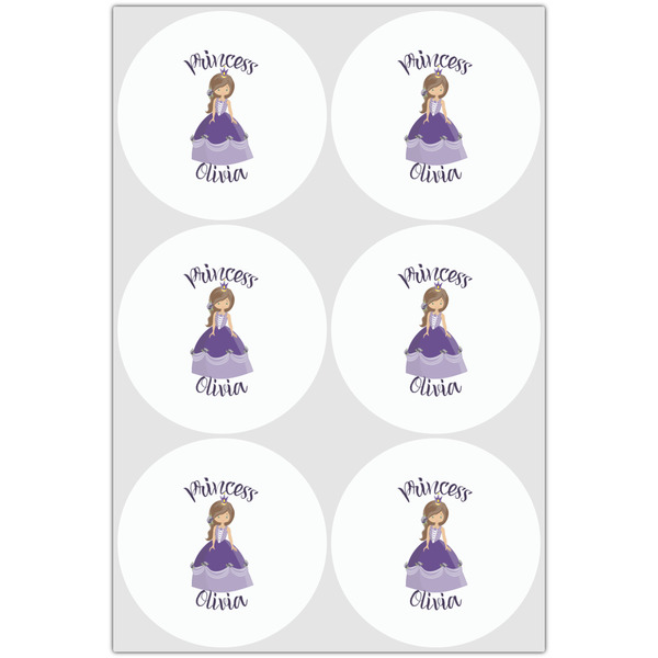Custom Princess Drink Topper - XLarge - Set of 6