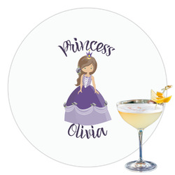 Custom Princess Printed Drink Topper - 3.5" (Personalized)