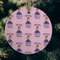 Custom Princess Frosted Glass Ornament - Round (Lifestyle)
