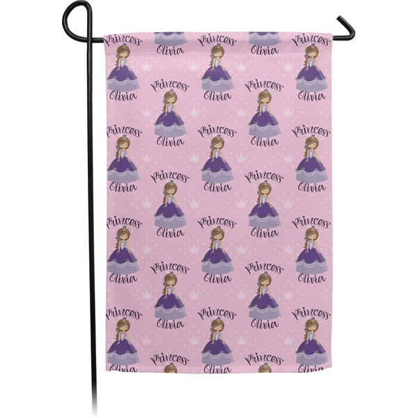 Custom Custom Princess Small Garden Flag - Double Sided w/ Name All Over