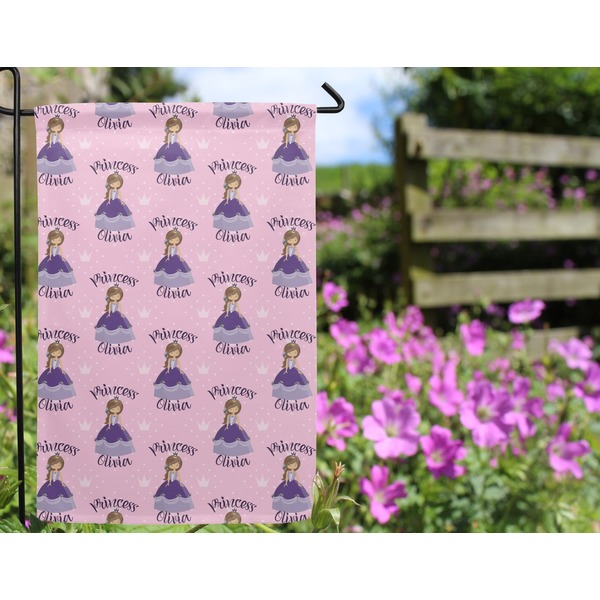 Custom Princess Garden Flag - Outside In Flowers