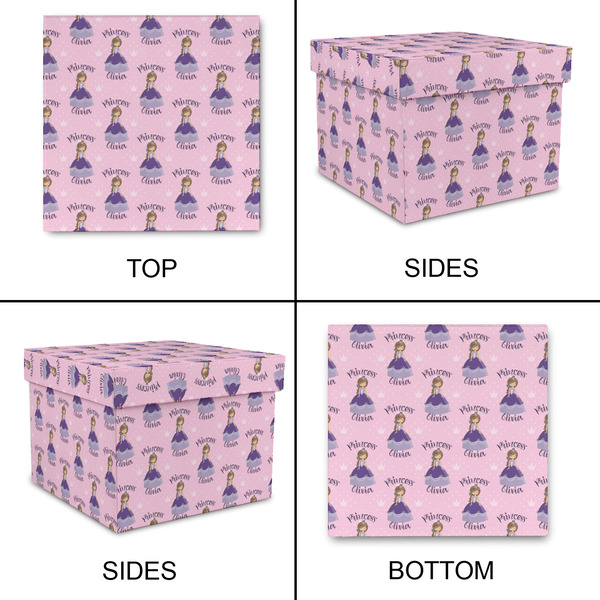 Custom Princess Gift Boxes with Lid - Canvas Wrapped - Large - Approval
