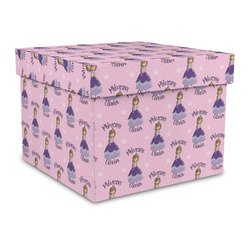 Custom Princess Gift Box with Lid - Canvas Wrapped - Large (Personalized)