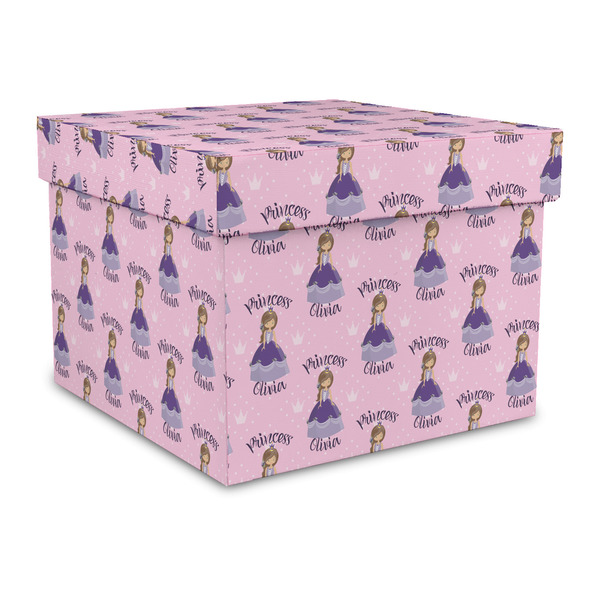 Custom Custom Princess Gift Box with Lid - Canvas Wrapped - Large (Personalized)