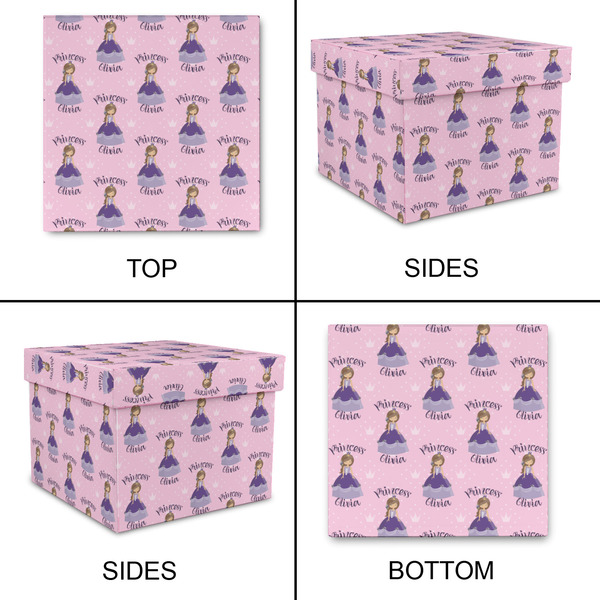 Custom Princess Gift Boxes with Lid - Canvas Wrapped - Small - Approval