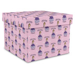 Custom Princess Gift Box with Lid - Canvas Wrapped - X-Large (Personalized)
