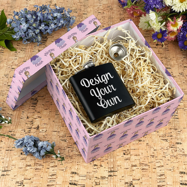 Custom Princess Gift Boxes with Lid - Canvas Wrapped - X-Large - In Context