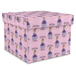 Custom Princess Gift Box with Lid - Canvas Wrapped - XX-Large (Personalized)