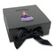Custom Princess Gift Boxes with Magnetic Lid - Black - Front (angle)