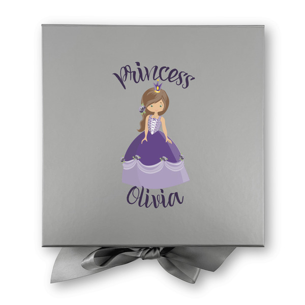 Custom Princess Gift Boxes with Magnetic Lid - Silver - Approval