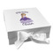 Custom Princess Gift Boxes with Magnetic Lid - White - Front