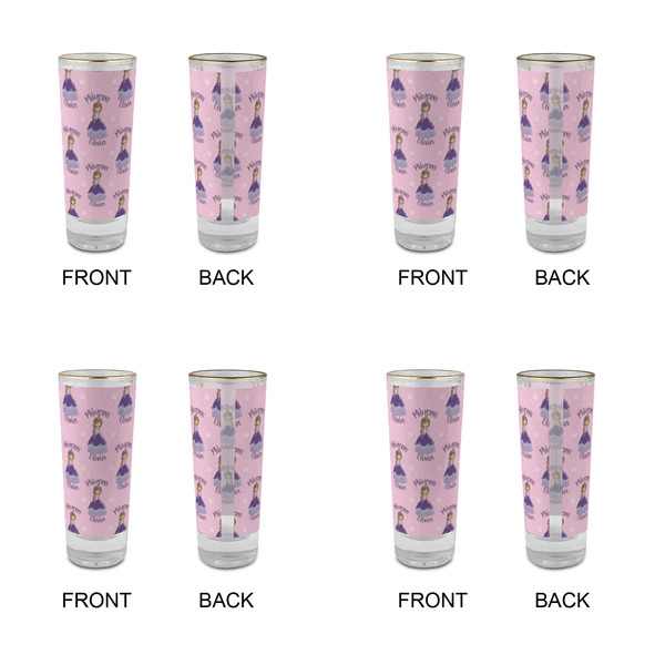 Custom Princess Glass Shot Glass - 2 oz - Set of 4 - APPROVAL