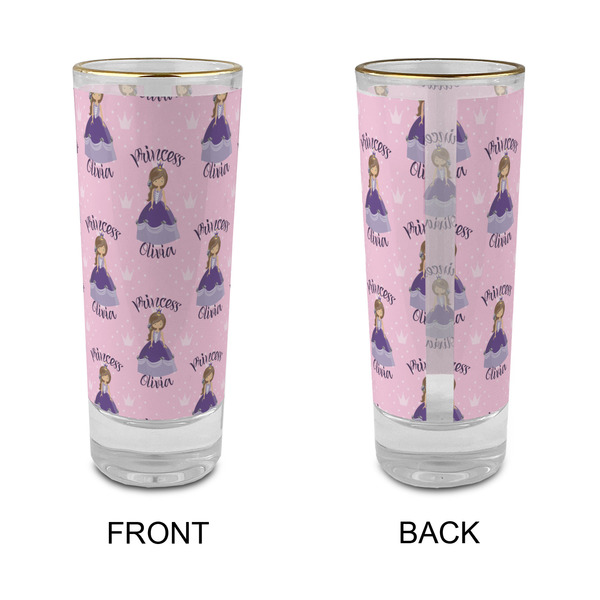 Custom Princess Glass Shot Glass - 2 oz - Single - APPROVAL