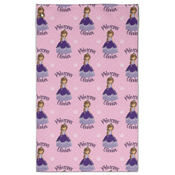 Custom Princess Golf Towel - Poly-Cotton Blend - Large w/ Name All Over