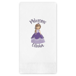 Custom Princess Guest Napkins - Full Color - Embossed Edge (Personalized)