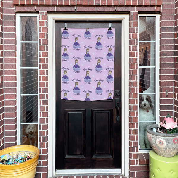 Custom Princess House Flags - Double Sided - (Over the door) LIFESTYLE