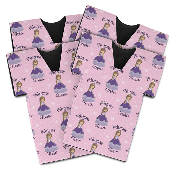 Custom Princess Jersey Bottle Cooler - Set of 4 - MAIN (flat)