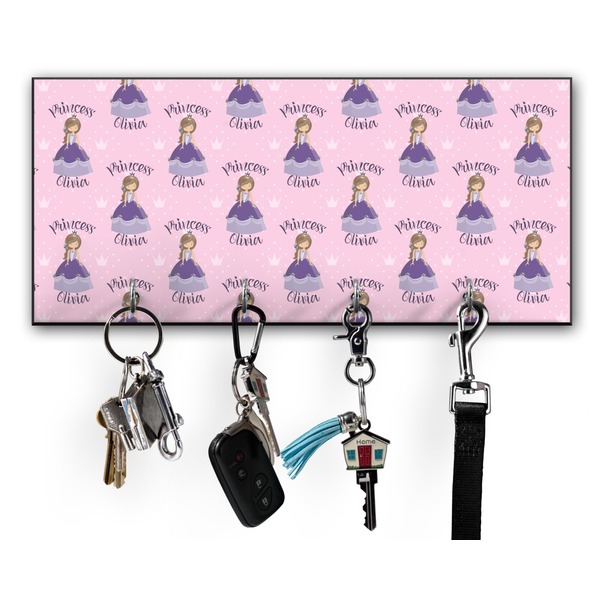Custom Custom Princess Key Hanger w/ 4 Hooks w/ Graphics and Text