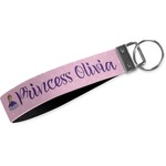 Custom Princess Wristlet Webbing Keychain Fob (Personalized)