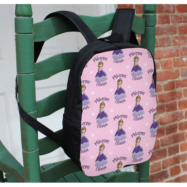 Custom Princess Kids Backpack - In Context