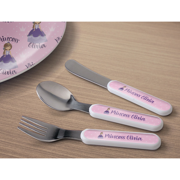 Custom Princess Kids Flatware w/ Plate