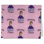 Custom Princess Kitchen Towel - Poly Cotton w/ Name All Over