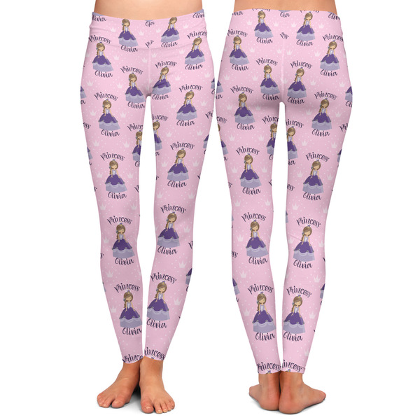 Custom Princess Ladies Leggings - Front and Back