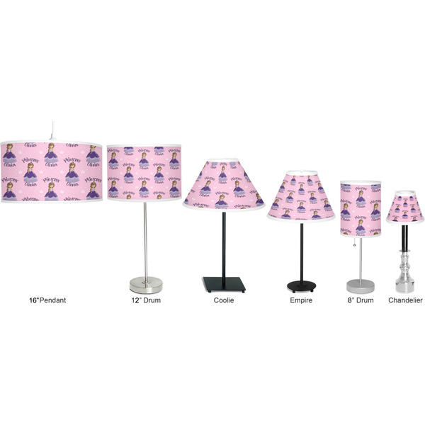 Custom Princess Lamp Full View Size Comparison