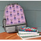 Custom Princess Large Backpack - Gray - On Desk