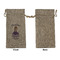 Custom Princess Large Burlap Gift Bags - Front Approval