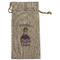 Custom Princess Large Burlap Gift Bag - Front (Personalized)