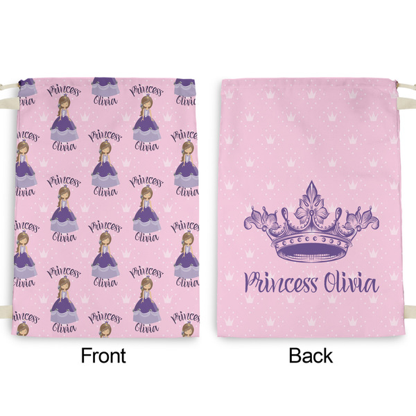 Custom Princess Large Laundry Bag - Front & Back View