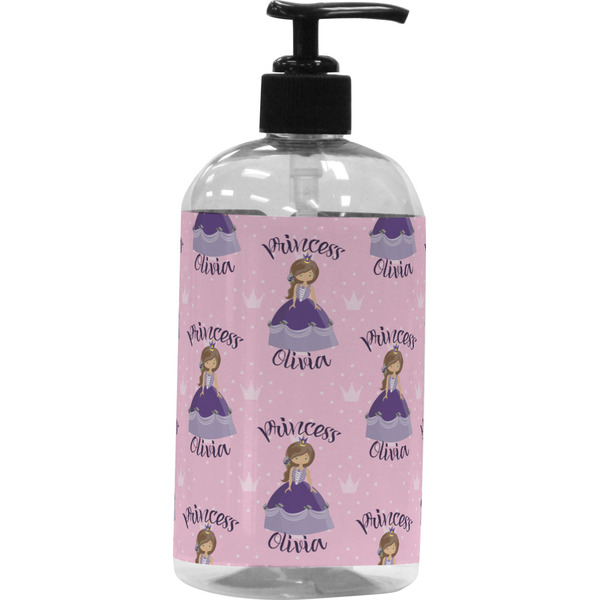 Custom Custom Princess Plastic Soap / Lotion Dispenser (16 oz - Large - Black) (Personalized)