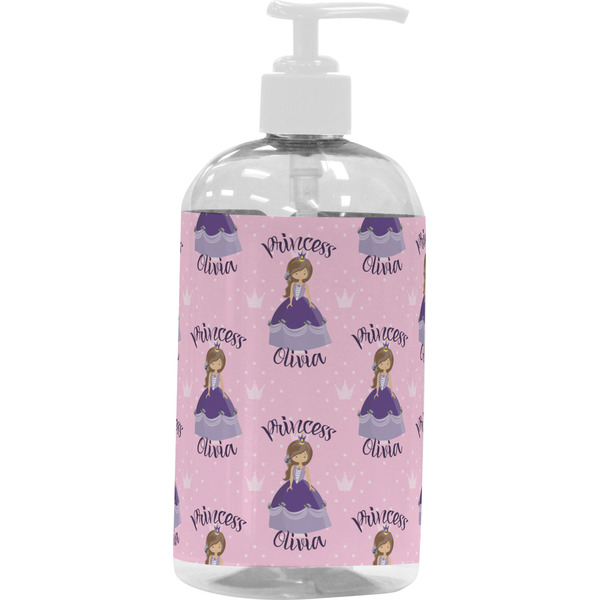 Custom Custom Princess Plastic Soap / Lotion Dispenser (16 oz - Large - White) (Personalized)