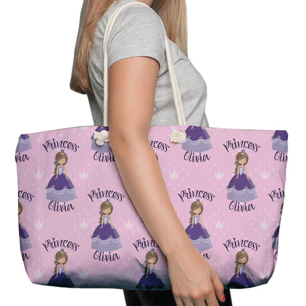 Custom Princess Large Rope Tote Bag - In Context View