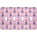 Custom Princess Light Switch Cover (4 Toggle Plate) (Personalized)