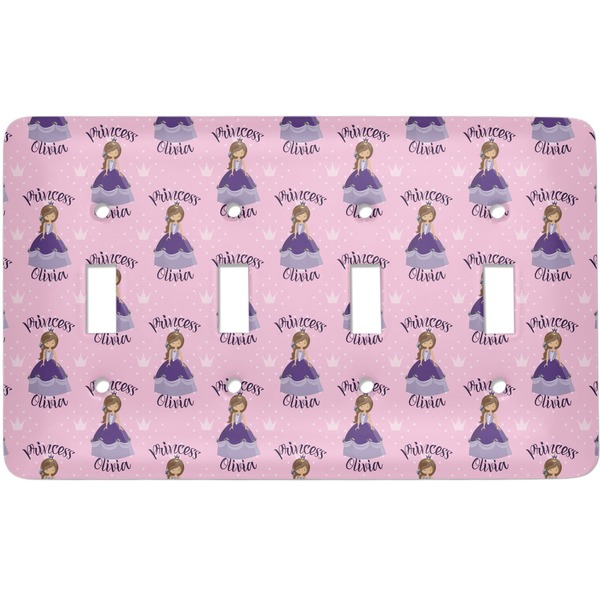 Custom Custom Princess Light Switch Cover (4 Toggle Plate) (Personalized)