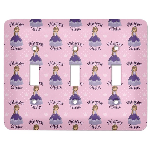 Custom Custom Princess Light Switch Cover (3 Toggle Plate) (Personalized)