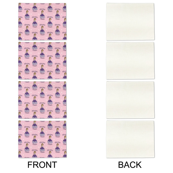 Custom Princess Linen Placemat - APPROVAL Set of 4 (single sided)
