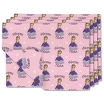 Custom Princess Double-Sided Linen Placemat - Set of 4 w/ Name All Over