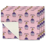 Custom Princess Single-Sided Linen Placemat - Set of 4 w/ Name All Over
