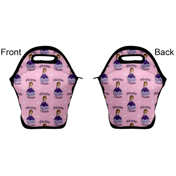 Custom Princess Lunch Bag - Front and Back