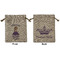 Custom Princess Medium Burlap Gift Bag - Front & Back (Personalized)