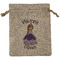 Custom Princess Medium Burlap Gift Bag - Front (Personalized)