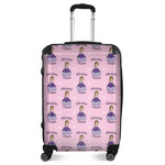 Custom Princess Suitcase - 24" Medium - Checked (Personalized)